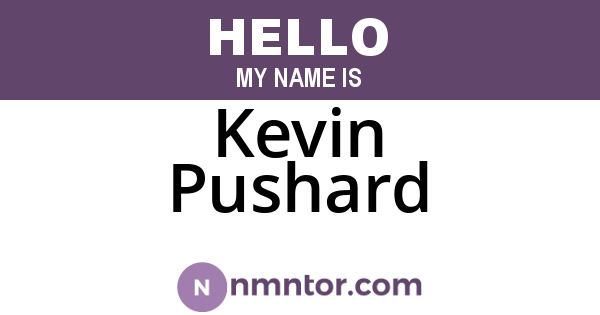 Kevin Pushard