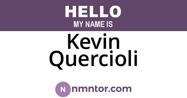 Kevin Quercioli