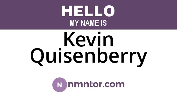 Kevin Quisenberry