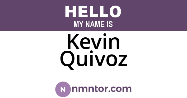 Kevin Quivoz