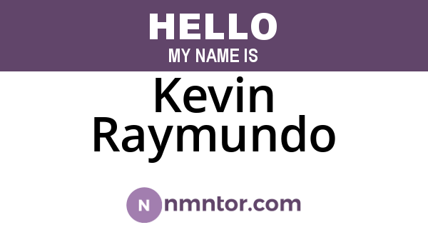 Kevin Raymundo