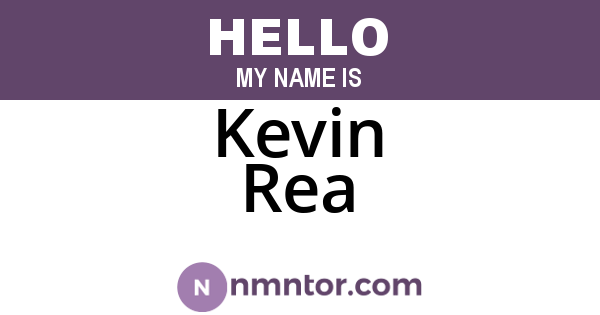 Kevin Rea