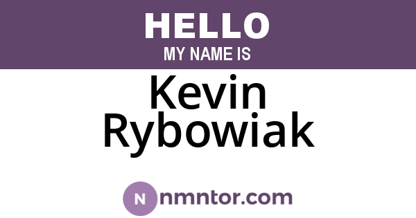 Kevin Rybowiak