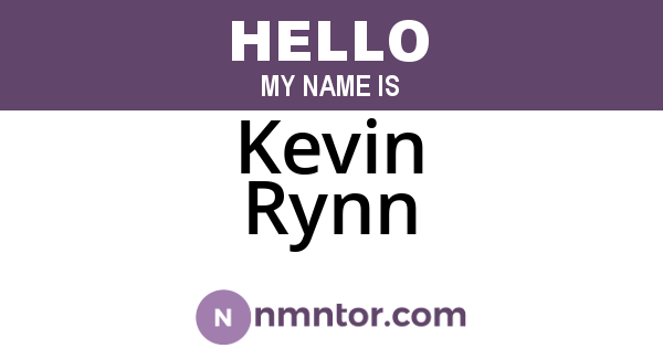Kevin Rynn