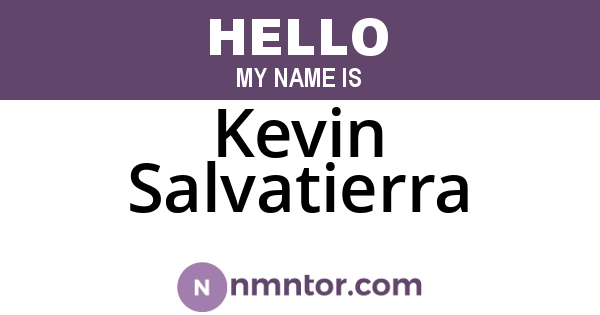 Kevin Salvatierra