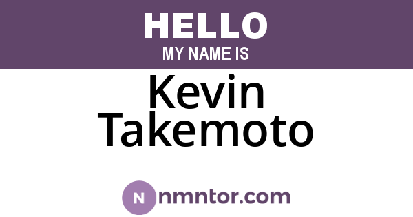 Kevin Takemoto