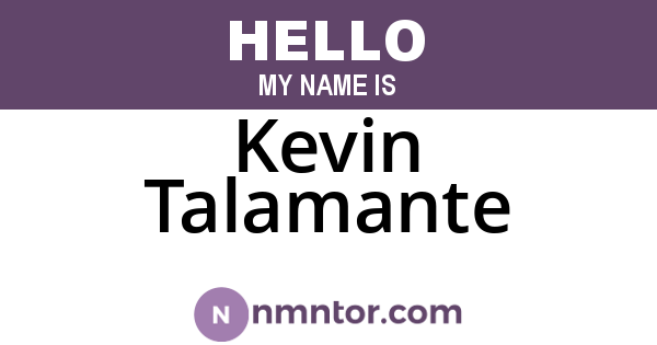 Kevin Talamante