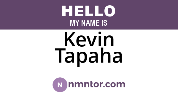 Kevin Tapaha