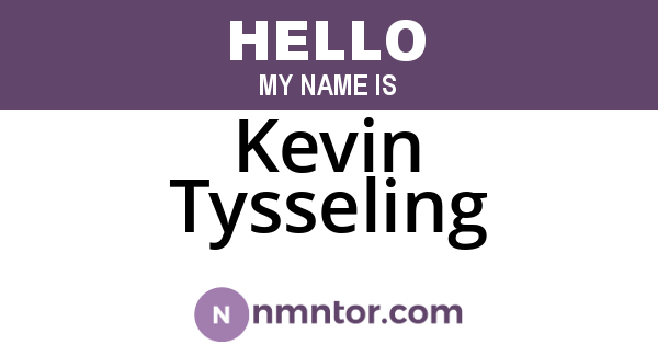 Kevin Tysseling