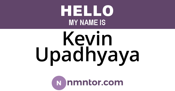 Kevin Upadhyaya