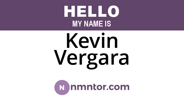 Kevin Vergara