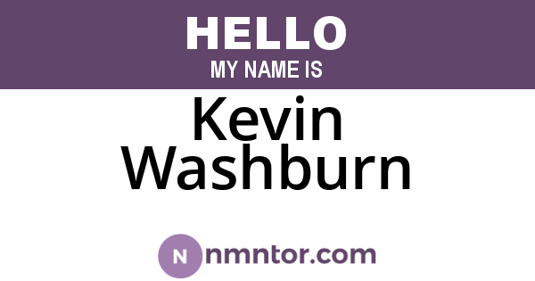 Kevin Washburn