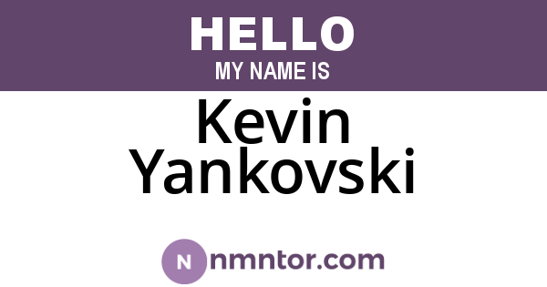 Kevin Yankovski