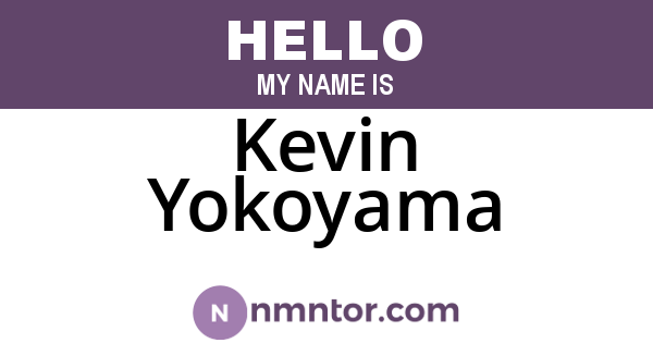Kevin Yokoyama
