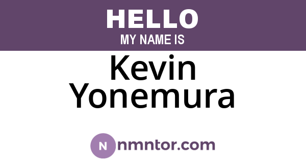 Kevin Yonemura