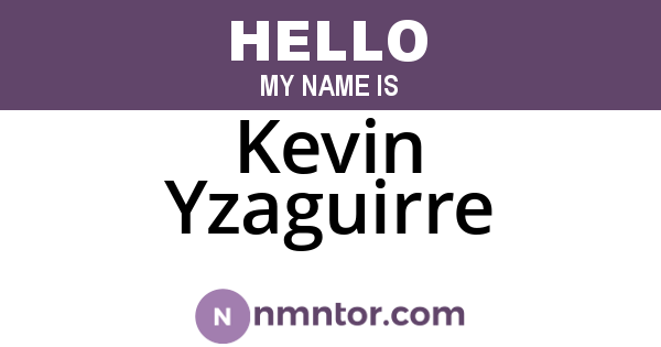 Kevin Yzaguirre