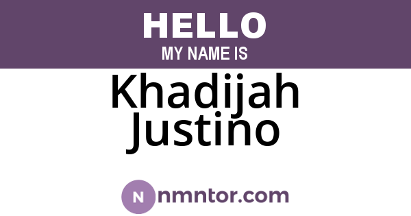 Khadijah Justino