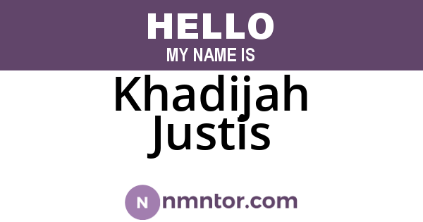Khadijah Justis