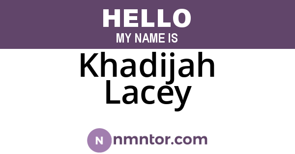 Khadijah Lacey
