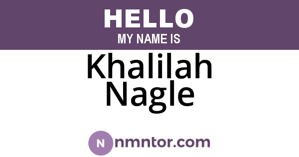Khalilah Nagle