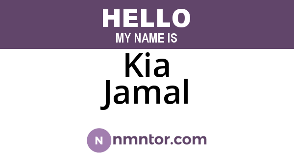 Kia Jamal