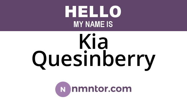 Kia Quesinberry