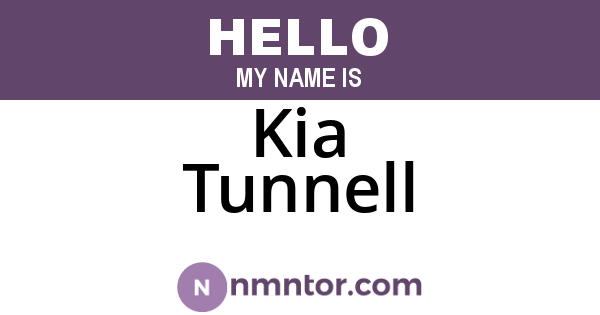 Kia Tunnell