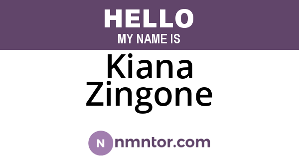 Kiana Zingone