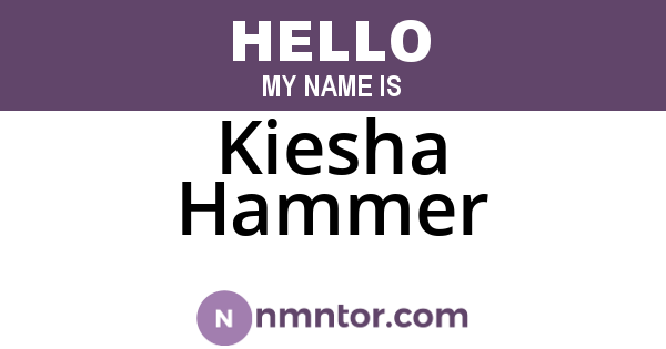 Kiesha Hammer