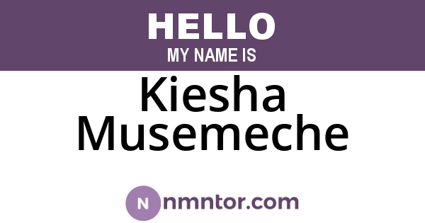 Kiesha Musemeche