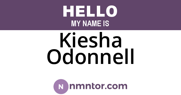 Kiesha Odonnell
