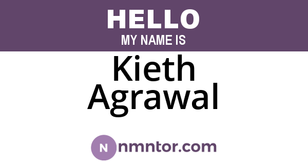 Kieth Agrawal
