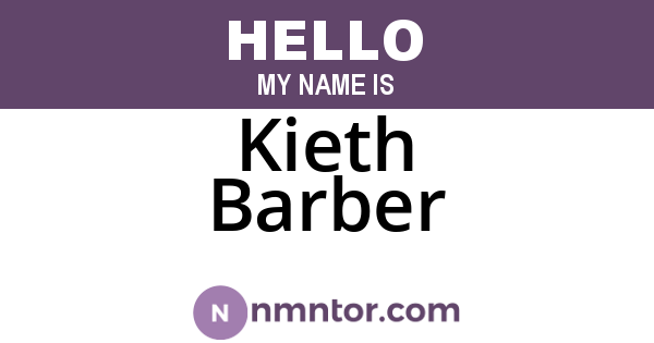 Kieth Barber