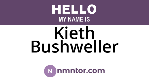 Kieth Bushweller