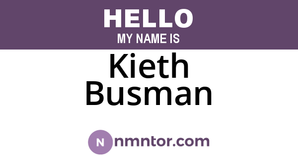 Kieth Busman