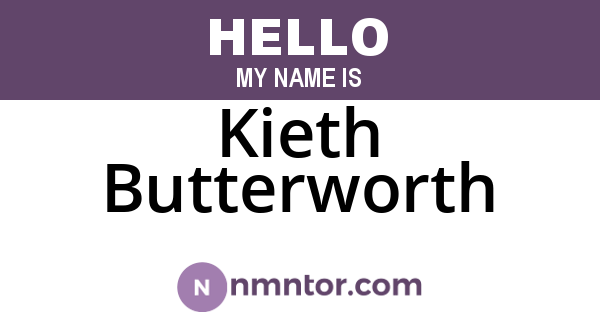 Kieth Butterworth