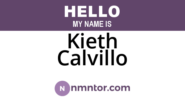 Kieth Calvillo