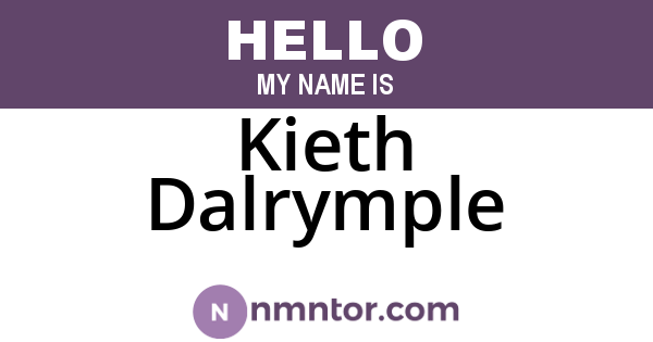 Kieth Dalrymple