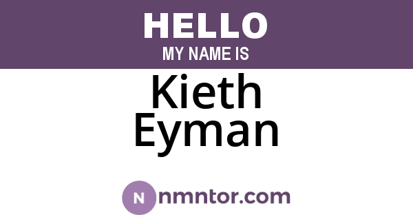 Kieth Eyman