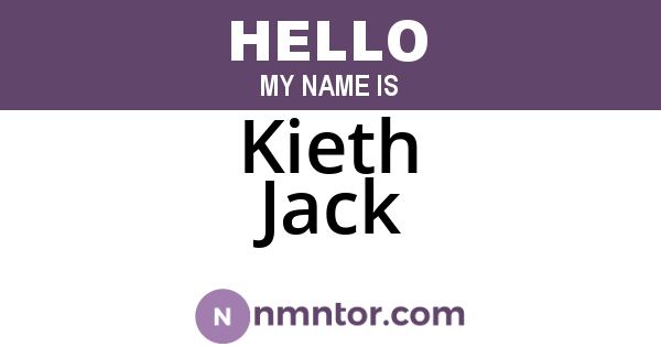 Kieth Jack