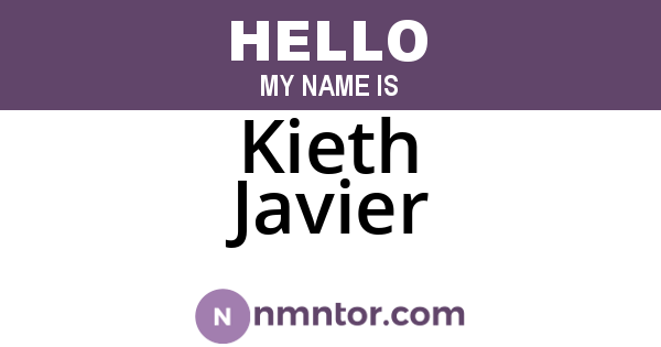 Kieth Javier