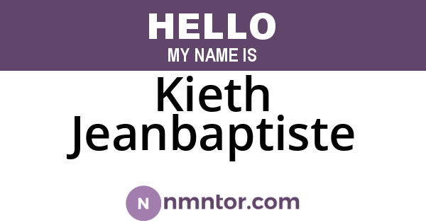 Kieth Jeanbaptiste
