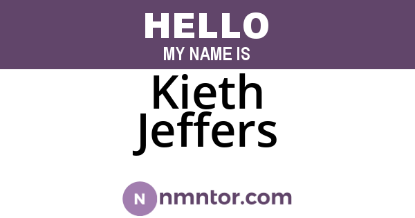 Kieth Jeffers