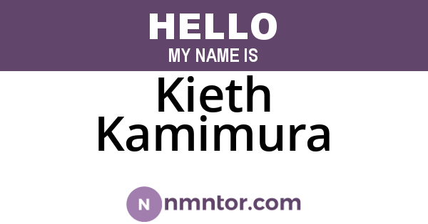 Kieth Kamimura