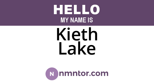 Kieth Lake