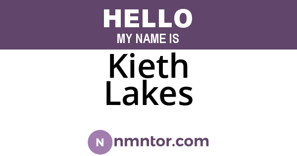 Kieth Lakes