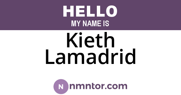Kieth Lamadrid