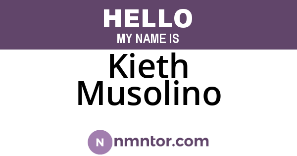Kieth Musolino