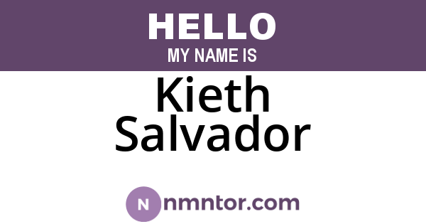 Kieth Salvador