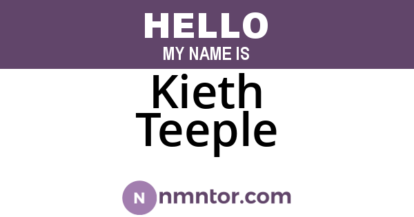 Kieth Teeple